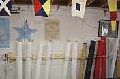 Fabric rolls rack